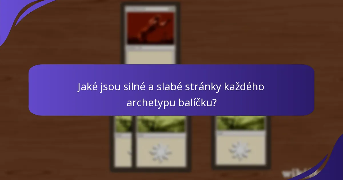 Jaké poznatky nabízí komunita Magic: The Gathering o archetypech balíčků?