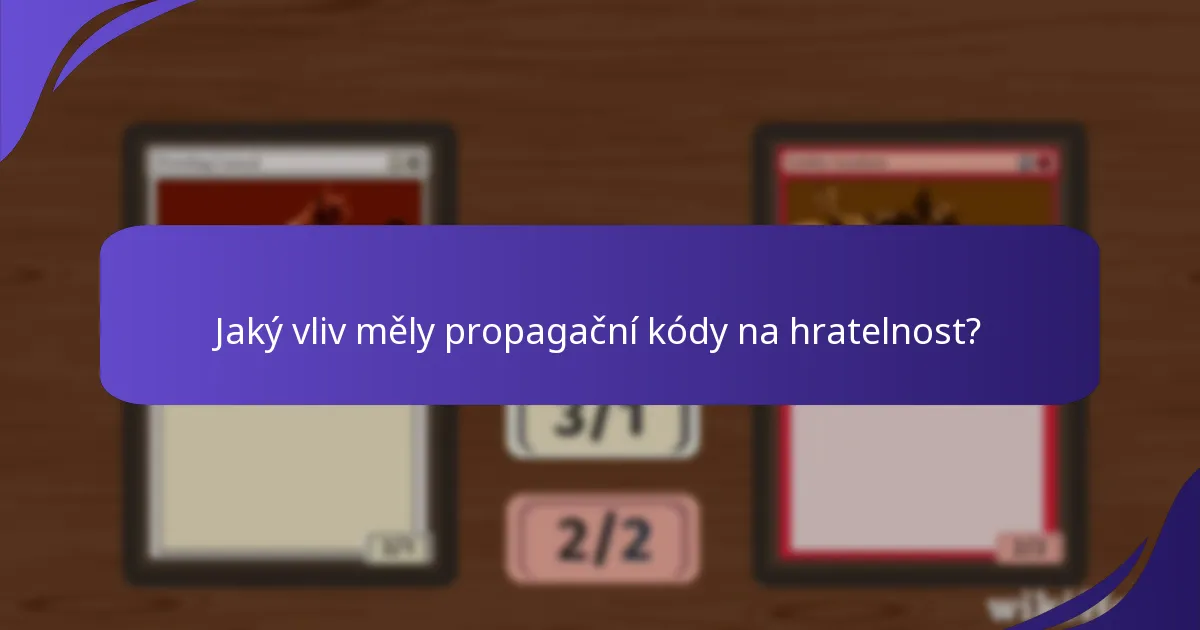 Které propagační kódy Magic: The Gathering byly nejprospěšnější?